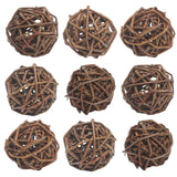 9pcs Willow Balls for Rabbits Bunny, Rattan Chew Toys, 2.1-2.3 Natural Branch Wicker Activity Treat Busy for Chinchillas Guinea 