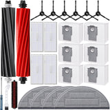 Bluearks 25 Pack S8 Pro Ultra Accessories Kit,Compatible with Roborock S8 Pro Ultra Robot Vacuum,2 Roller Brush,1 Mop Cleane Bru
