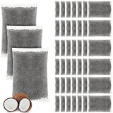 Weewooday 50 Pcs Activated Charcoal Distiller Water Filters, Coconut Shell Replacement Activated Carbon Filter Sachets Compatibl