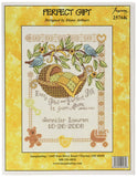 M&R Technologies Birth Record Cross 7.5X10 14 Count Stitch Kit