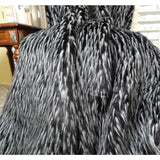 Plutus Brands Wolf Fur Throw Pillow, 114 X 120, Black/White