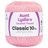 Coats Crochet 154401 Aunt Lydias Crochet, Cotton Classic Size 10, Orchid Pink