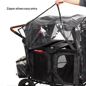 Voya Rain Cover with Bag, Radio Flyer Stroller Wagon Rain Cover