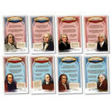 North Star Teacher Resource NST3075 Americas Founders Bulletin Board Set, Set of 8 Posters