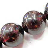 Gemstone Beads for Jewelry Making, Sold per Bag 5 Strands Inside, Garnet 8mm