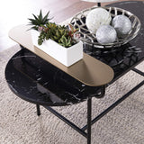 Sei Furniture Arcklid Cocktail Table, Black/Gold