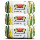 Red Heart All in One Granny Square Grande Topnotch Yarn - 3 Pack of 250g/8.8oz - 100% Acrylic - #4 Worsted (Medium) - 440 Yards 