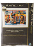 Dimensions Gold Collection Counted Cross Stitch Kit, European Bistro, 16 Count Dove Grey Aida, 11 x 16