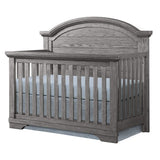 Westwood Design Arch Paneled 4 in 1 Convertible Crib, Foundry, Brushed Pewter