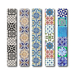 woopme 5 PCs Mandala Pattern Magnetic Bookmark for Students Kids Book Lovers Readers Gift Magnetic Page Clips Folding