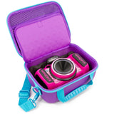 CASEMATIX Toy Camera Travel Case Compatible with KidiZoom Duo FX or Kidizoom PrintCam and Charger with Adjustable Shoulder Strap