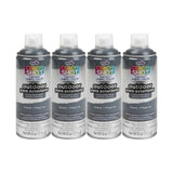 TULIP ColorShot Fabric Spray Paint for Outdoor Upholstery, Permanent Spray-On Fabric Paint for Furniture, Slate Grey 8oz 4-Pack