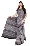Tamaira Fashion Womens Plain Cotton Saree (2203_Grey)