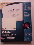 Avery 8464 TrueBlock Shipping Labels, Inkjet, 31/3 x 4, White, 600/Box