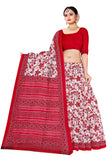 Tamaira Fashion Womens Plain Weave Pure Cotton Saree Without Blouse Piece(Ab28_Pink)