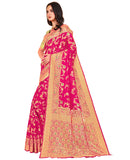 Glory Sarees Womens Blend Banarasi Silk Saree (Kara164_Pink