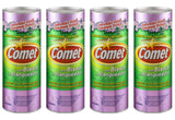 Comet Cleaner with Bleach Powder Lavender Fresh 21-Ounces | Scratch-Free | 4-Pack