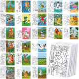 Thenshop 24 Pcs Pre Drawn Canvas for Painting for Kids Adults 5 x 7 Inch Painting Canvas with Pictures to Paint Pre Printed Canv