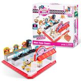 Mini Brands Foodie Series 2 Food Court Playset with 1 Exclusive Mini by ZURU - Includes Real Mini Fast Food Brands Collectibles,