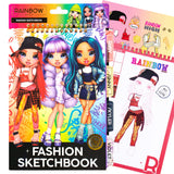 Horizon Group USA Rainbow High Fashion Sketchbook, Color & Create Fashion Looks, Includes Sketchbook, Fun Sleepover Activity, Tr