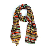 Bratkrok WomenS Stylish Floral Printed Rayon Scarf/Scarves/Stole For Summers (Strips Design)