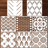 Herringbone Geometric Modern Wall Stencils Pattern Wall Decor Reusable Film Decorative for Painting, Stencils for Walls (Classic