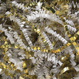 Aviditi Crinkle Cut Paper Shred Filler, White/Gold, (1 Case of 10 Lbs.) for Gift Wrapping, Holidays, Craft DIYs, Basket Filling