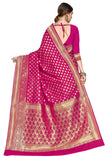 Glory Sarees Womens Jacquard Art Silk Kanchipuram Saree (Kara115Pink_Pink)