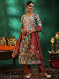 Libas Women'S Silk Blend Kurta Set (27894_Off White