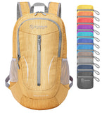 ZOMAKE 25L Ultra Lightweight Packable Backpack, Foldable Hiking Backpacks Water Resistant Small Folding Daypack for Travel(Muddy