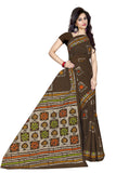 Tamaira Fashion Womens Plain Weave Pure Cotton Saree Without Blouse Piece (Ab12_Coffee)