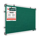 Yajnas Premium Notice And Pin Board - 60X90 Cm (2X3 Ft), Green (Pack Of 1), Soft Bulletin Board For Office, School And Home