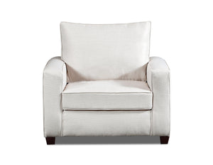American Furniture Classics Relay Linen Upholstered Chair, Soft Washed Cream Tweed
