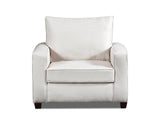 American Furniture Classics Relay Linen Upholstered Chair, Soft Washed Cream Tweed