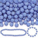 150 Pcs Light Sky Blue Rhinestone Beads for Jewelry Making, Sparkle Crystal Clay Christmas for Bracelet Baseball Necklace Earrin
