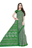 Tamaira Fashion Womens Plain Weave Pure Cotton Saree Without Blouse Piece(1654_Parrotgreen&Darkgreen)