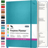 Roterunner Purpose Planner Notebook B5 7.5  x9.8Undated Planner 2025 Daily Weekly and Monthly Productivity Goal Setting Too