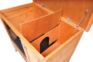 Prevue Hendryx Prevue Pet Products Small 460 Rabbit Hutch, Stained Wood