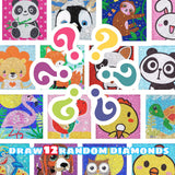 12 PCS DIY Crystal Diamond Art Painting Kit Surprise, Creative Full Rhinestone Diamond Painting Set for Beginners and Craft Love