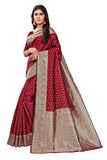 Sugathari Womens Banarasi Saree Pure Kanjivaram Silk Saree Soft New Ladies 2023 Design Wear Pattu Sarees Latest Cotton Party Sari Collections With Blouse Piece For Wedding Sadi (Sam Pari-113 Maroon)