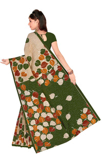 Tamaira Fashion Women'S Plain Cotton Saree (2158_Green)