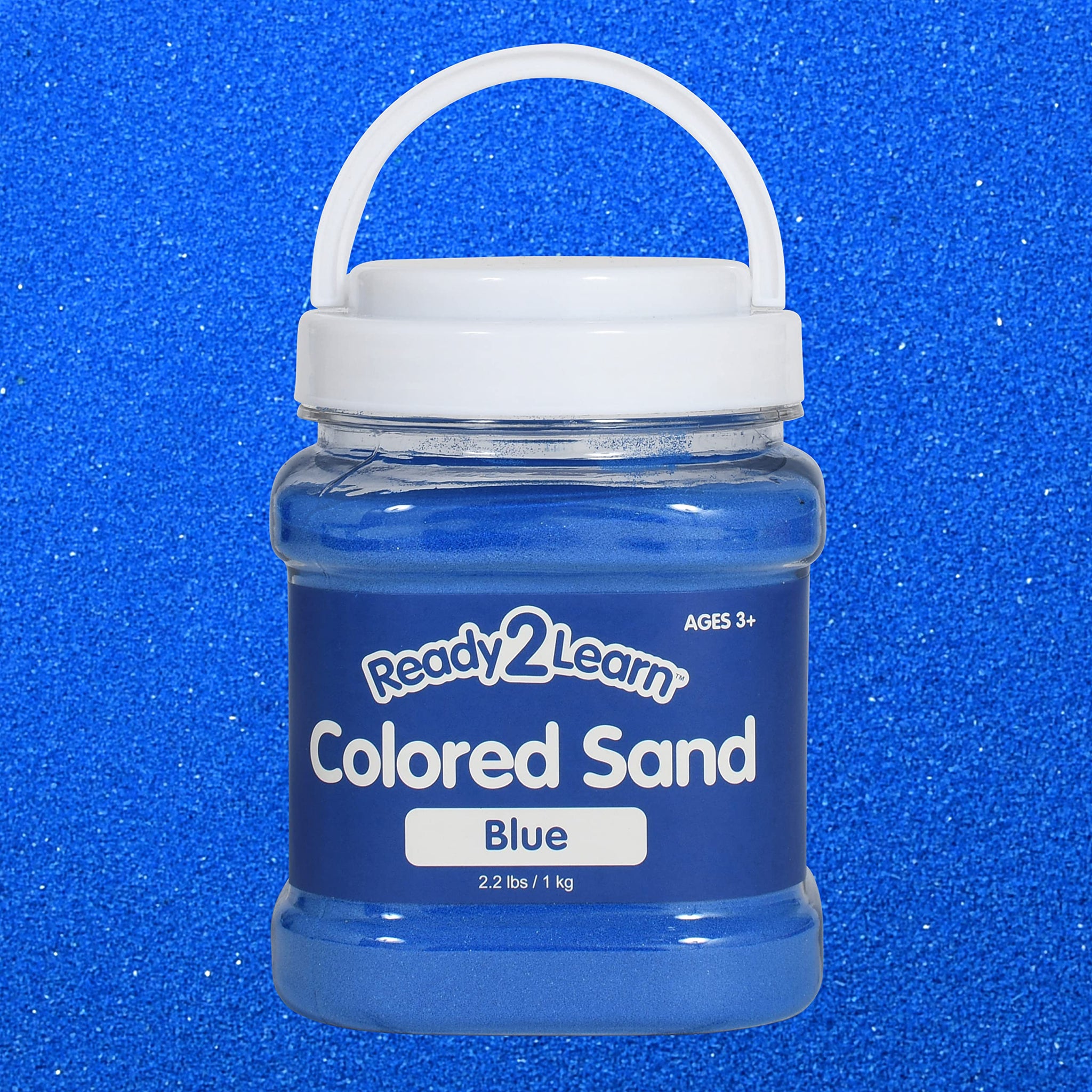 READY 2 LEARN Colored Sand - Blue - 2.2 lbs - Play Sand for Kids - Perfect for Wedding Unity Ceremonies, Crafts, Sensory Bins an