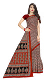 Tamaira Fashion Womens Pure Cotton Saree Without Blouse Piece (802_Red)