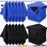 Tudomro 30 Pcs Magnetic Microfiber Cleaning Cloth, Black, Blue