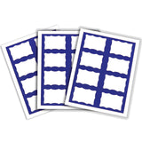 Laser Printer Name Badges, Blue Border, 8/Sheet, 3 3/8 X 2 1/3, 200/Bx, 92365