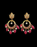PS557 Hyderabadi / Nizami tirmani in fresh water pearls with chandbali( READY TO SHIP )