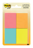POSTIT NOTE NEON 4PK(Pack of 1)