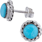 Sterling Zuni Twisted Post Earrings