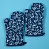 Distinctly Designed Oven Mitts - Set of 2