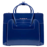 W Series | LAKE FOREST | 15 Leather Laptop Briefcase Navy